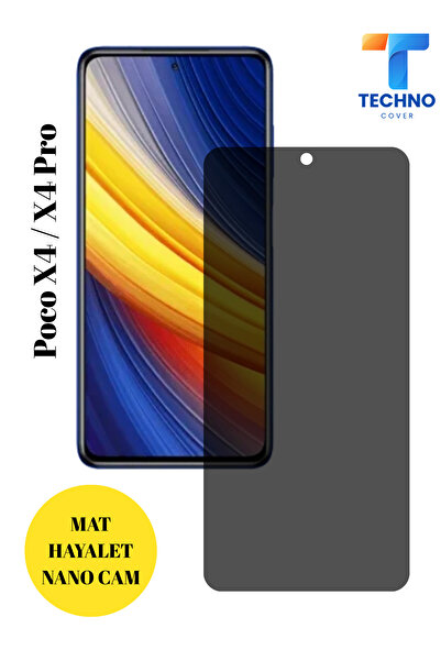 foxpower Poco X4 / X4 Pro Mat Hayalet Nano Cam Darbelere Karşı Dayanıklı Esne...