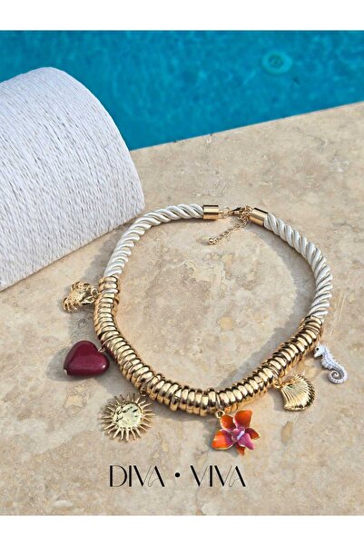 DivaViva ديفا فيفا - قلادة نسائية من NauticCharm - تصميم حبل أنيق مستوحى من ا...