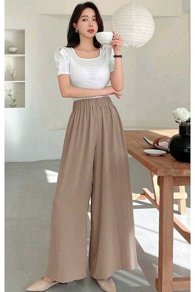 Cardee Root Dye Linen Wide Leg Trousers