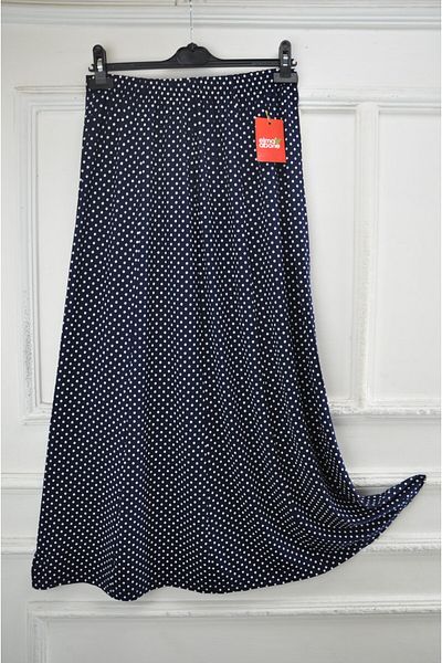 elma abone Plus Size Pigment Combed Cotton Elastic Mother's Skirt