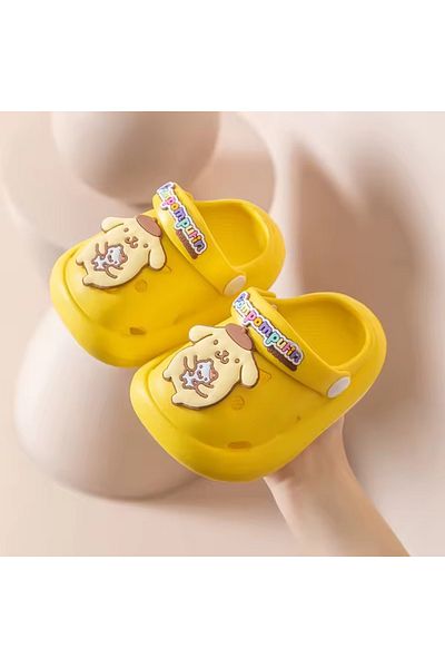synshop Pompompurin Anime Figure Cute Dog Girl Children Slippers Sandals Summer Home Non-Slip Soft Sole