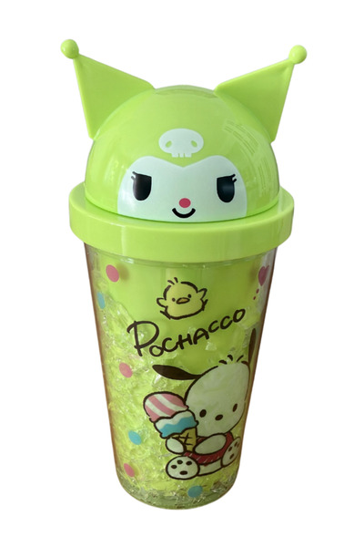 BalonKasaba زجاجة مياه كورومي مع مصاصة 4 خيارات ألوان مختلفة