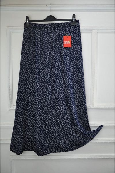 elma abone Plus Size Pigment Combed Cotton Elastic Mother's Skirt