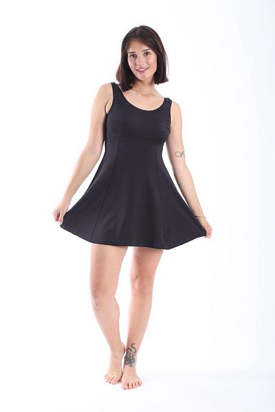 Modestia Women's Swimsuit with Shorts and Skirt – Black, Comfortable and Stylish Design