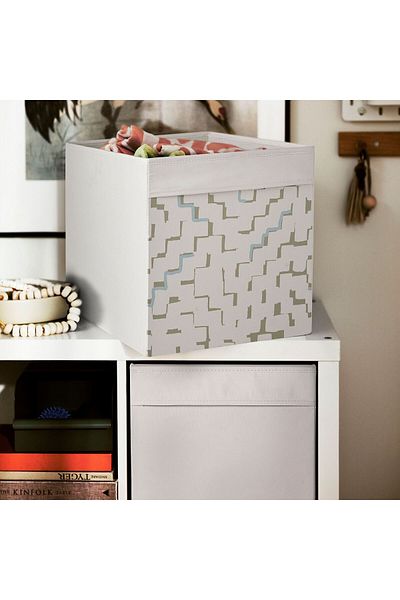 Magika Design Dröna Patterned Beige Color Organizer Storage Box, 33X38X33 cm