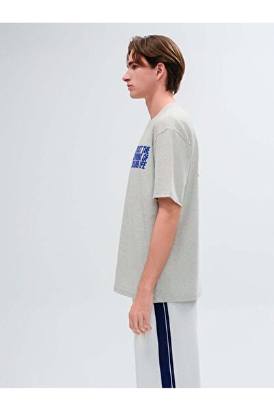 Ltb Ανδρικό μπλουζάκι Rodobe Basic με στάμπα στην πλάτη, άνετο κομμένο λευκό μπλουζάκι 1225842826089