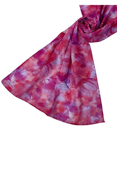 mim eşarp Φουλάρι Valino Voile Twill 45x110 cm - Μοτίβο με φύλλα, ελαφρύ και ...
