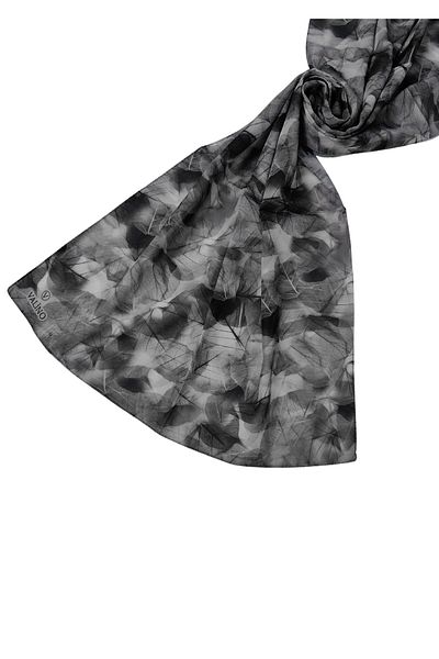 mim eşarp Eșarfă Valino Voile Twill 45x110 cm - Model de frunze, șal ușor și respirabil
