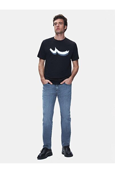 Ltb Мъжка тениска с къс ръкав и обло деколте Sawahı 1225845446089