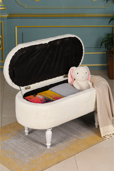 PUFMANYA LİLYUM LARGE 90 CM SANDIKLI ÇOK AMAÇLI PUF BENCH KOLTUK