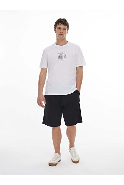 Ltb Sezono Men's Crew Neck Short Sleeve Regular Black T-Shirt 1225841796089