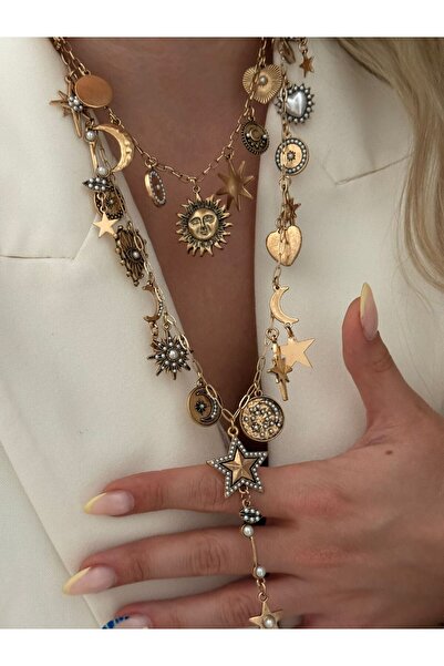 HAZEL BİJOUX قلادة ماركة ثنائية ZR