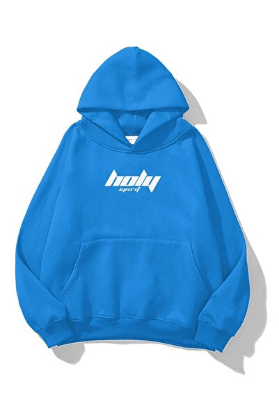 LUMSHİNE Unisex 101 Holy Spirit Sweatshirt Soft Blue