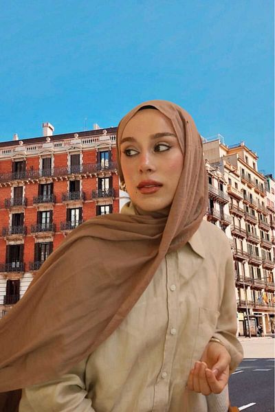 Freeista Dark Mink Cotton Shawl Neo 250507081