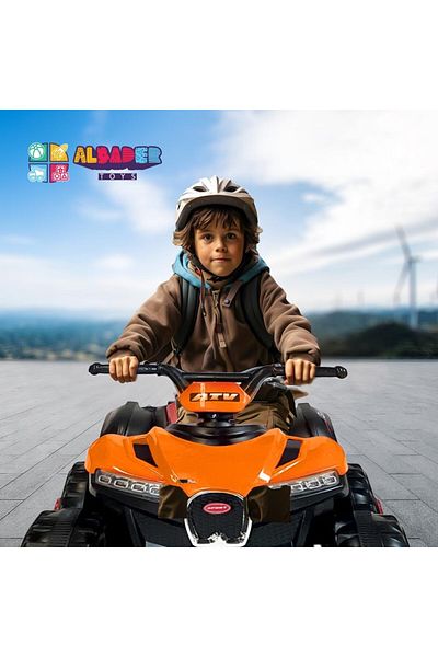 ALBADER Kids Ride On Toy With 4 Wheels, Ride On Motorcycle, Electric Bike With 6V Battery Power Big