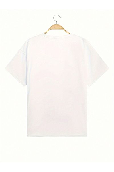 Velostra Unisex Rose Printed Combed Cotton Oversize T-Shirt