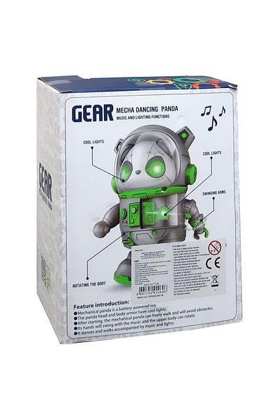 TRUST STORE Lighted Sound Musical Robot Panda 20 cm