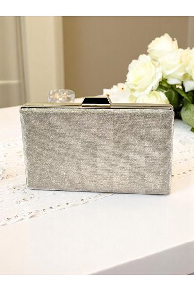 Biçanta Dot Pattern Gold Color Women's Evening Dress Bag Wedding Engagement Graduation