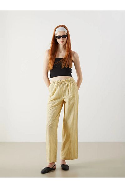 LC Waikiki Xside Sari Buy Elastic Striped Women's Trousers