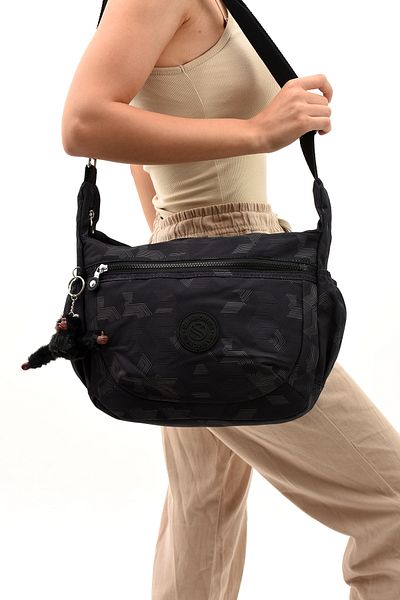 OLDSO Sanmorris Unisex Water Resistant Crinkle Fabric Multi-Eye Cross School, Travel and Shoulder Bag 3045