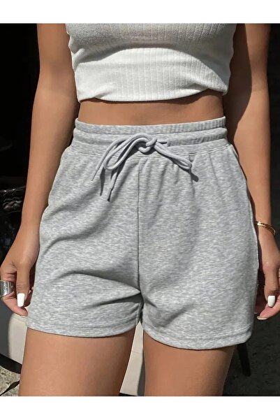 berfmoda MEVSİMLİK GRİ ŞORT