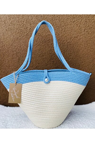 ELÇİÇEK HOME Ψάθινη τσάντα, τσάντα παραλίας, τσάντα ώμου