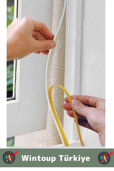 Wintoup Premium Adhesive Window Insulation Tape Wind Cold Cutter Glass Insulation Sponge 9 Meters X 10 Pieces
