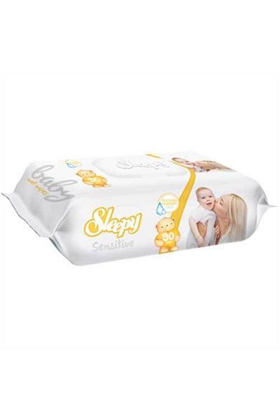 SAVA HOME COLLECTİON Sleepy Sensitive Wet Towel Wipes 90 Pieces