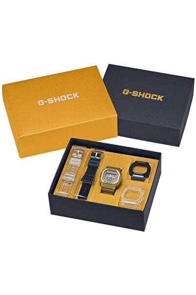 Casio Men's Watch, Casio G-Shock, The Origin DWE-5600HG-1ER, Set with 2 additional straps and cases