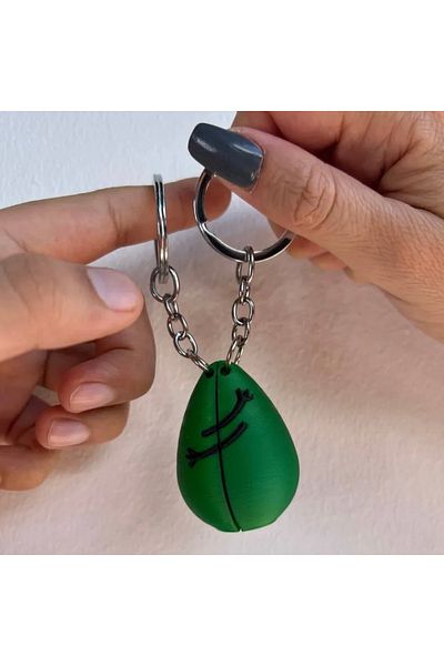 3D Dear Couple Keychain (Avocado)
