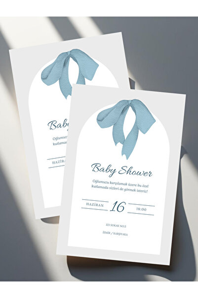 Siorina Events Baby Shower Davetiye Parti Davetiye, Boy Girl, Özel Gün Daveti...