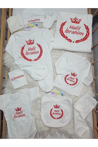 Baby Clime 0-3 Ay İsimli Hastane Çıkış Seti – 10 Parça Yenidoğan Bebek Hediyesi