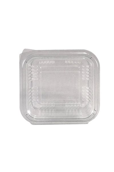 LYOBEST Set of 100 transparent PET casseroles, with attached lid, 250 ml