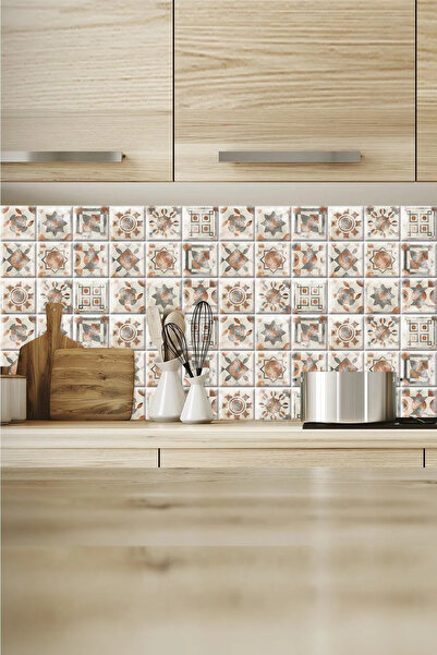 Rabadon Mutfak Tezgah Arası Kaplama Mermer Desenli Yapışkanlı Folyo Fayans Ka...