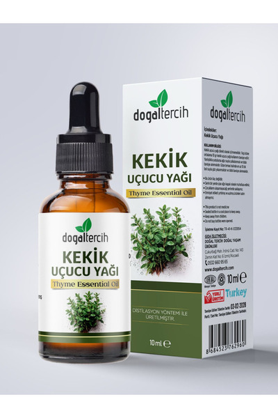 Doğal Tercih زيت الزعتر العطري 10 مل، زيت الزعتر الطبيعي النقي 100% غير المخفف