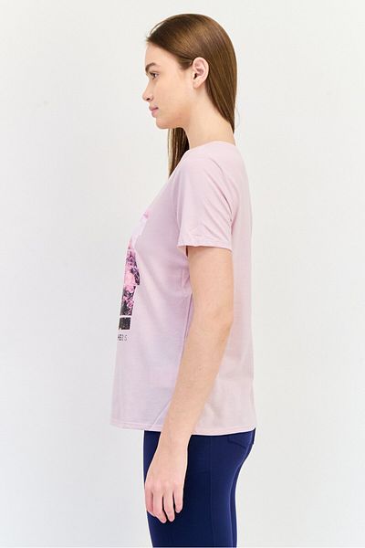 SKECHERS Women Sportswear Fit Short Sleeve Outdoor T-Shirt, Pink