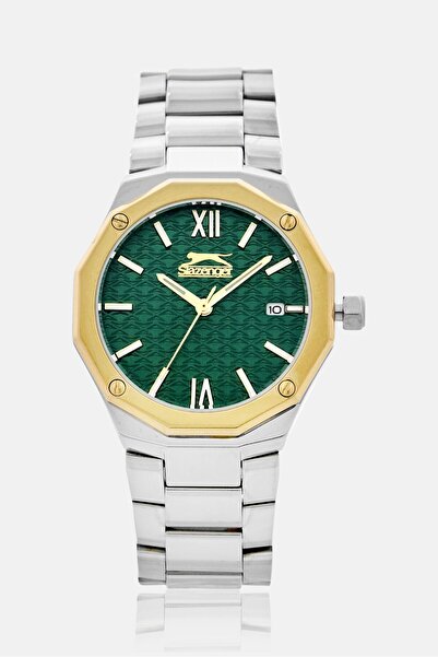 Slazenger ساعة نسائية SL92149303 تناظرية من الفولاذ المقاوم للصدأ، 34 مم، فضية