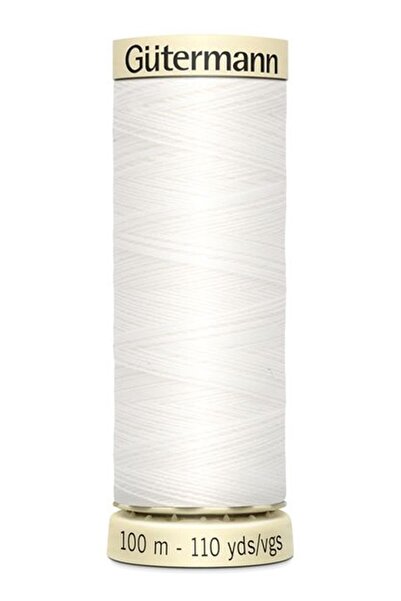 Güterman Gütermann Швейна нитка, 100 м котушка, 800 (біла)