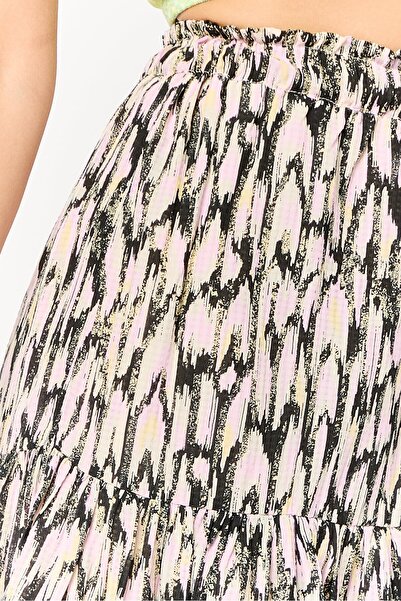 Scotch & Soda Women Allover Print Pleated Skirt, Multicolor