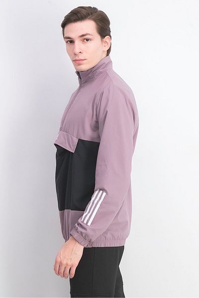 adidas Men Regular Fit Long Sleeves Training Jacket, Purple and Black