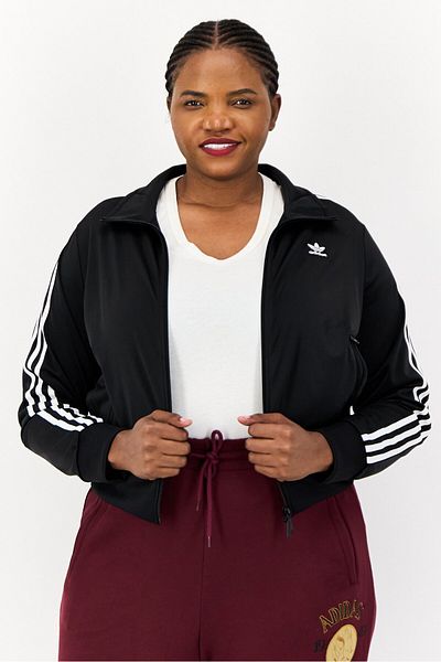 adidas Women Plus Size Training Jackets, Black