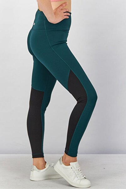 Reebok Women Sport Fit Plain Pull On Training Leggings, Green