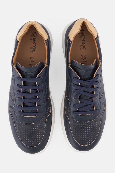 Geox Men Lace Up Casual Shoes, Dusty Navy
