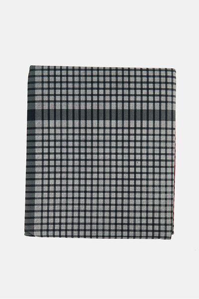 Nautica 3 Pieces Double Checkered Bedsheet Set, Multicolor