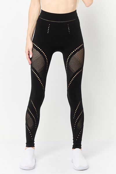 Stella McCartney Women Pointelle Leggings, Black