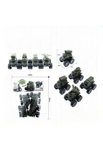 rexa Military Inertia Vehicles Toys Playset