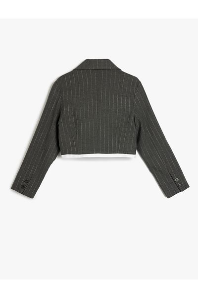 Koton grey stripe Blazer Jacket