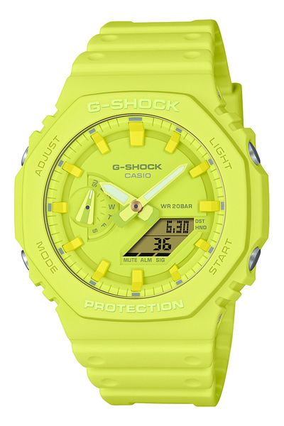 G-SHOCK G-Shock Men's Analog-Digital Yellow Dial Watch - GA-2100-9A9DR