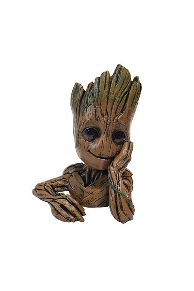 OEM Baby Groot Meditating figurine, hand-painted, multicolor, pot depth 7 cm, height 20 cm