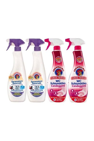 chante clair Set curatenie Chanteclair 2x Degresant universal Spray cu Lavanda 700 ml, 2 x Spuma Spuma Wc Chantec
